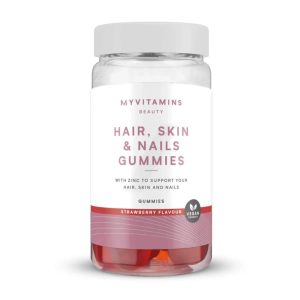 Vegan Gummies voor huid, haar en nagels - 60gummies - Aardbei