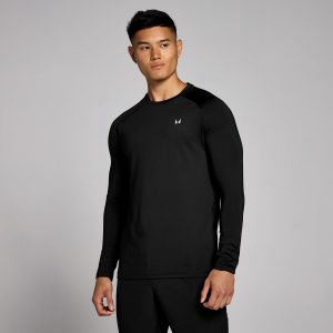 MP trainingsshirt met lange mouwen voor heren - Zwart - XXS