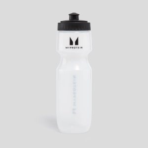 Myprotein sportieve waterfles - Transparant/Zwart