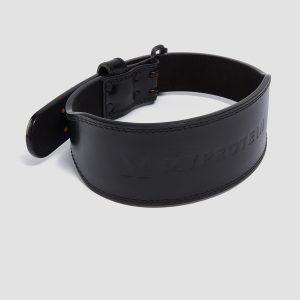Myprotein premium lederen halterriem - Zwart - Small (23-32 Inch)