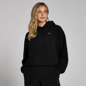 MP hoodie van fleecestof voor dames - Zwart - XL