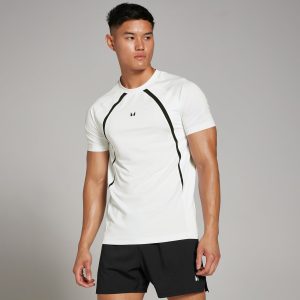 MyProtein MP Heren Tempo Panel T Shirt Wit XXXL