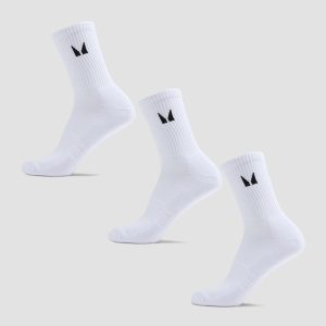 MyProtein MP Unisex Crew Socks ( ) White UK 9 11