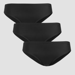 MyProtein MP Women's Mid Rise No VPL Bikini Brief ( ) Black L