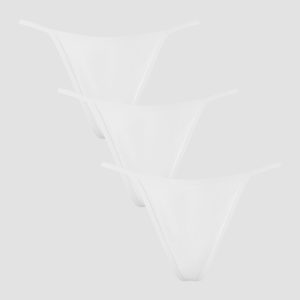 MyProtein MP middelhoge G string voor dames (verpakking met ) Wit S