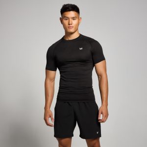 MP Tempo naadloos T-shirt met opdruk van pilaar voor heren - Zwart - XXL