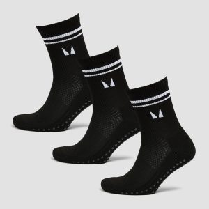MP pilatessokken (verpakking met drie stuks) - Zwart - UK 2-5