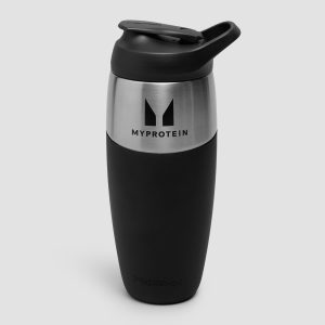 Myprotein x Promixx Single Wall Metalen Fles 950ml - Stealth Zwart