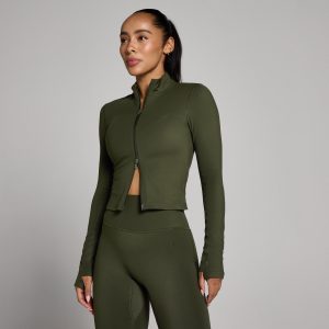 MP Dames Tempo Cropped Jas - Bosgroen - XS