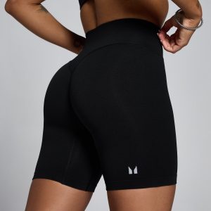 MP Dames Tempo Mid Rise Naadloze Short - Zwart - XS
