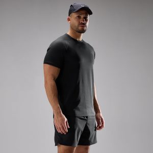 MP Training Ultra Geruit T-shirt voor Heren - Zwart - XS