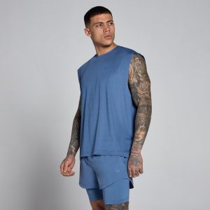 MyProtein MP Men's Hybrid Mesh Tank Slate Blue S