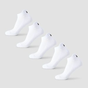 MP Unisex Sneaker Sokken (5 Pack) - Wit - UK 2-5