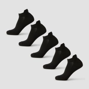 MP Unisex Sneakersokken (5 Pack) - Zwart - UK 9-11