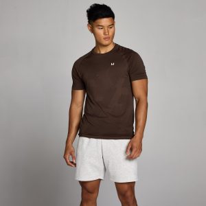 MP Heren Tempo Pillar Graphic Seamless T-Shirt - Cacao - XS