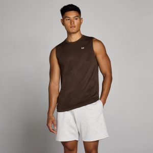 MP Men's Tempo Pillar Graphic Seamless Tanktop - Cacao - XS