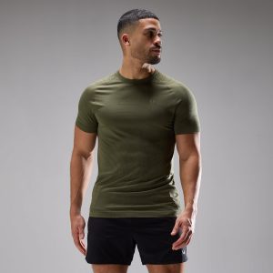 MP Heren Velocity Ultra Seamless T-Shirt - Dusty Olive - XS