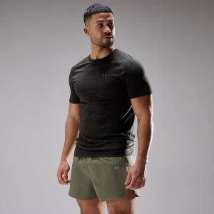 MP Heren Velocity Ultra Seamless T-Shirt - Gewassen Zwart - XS