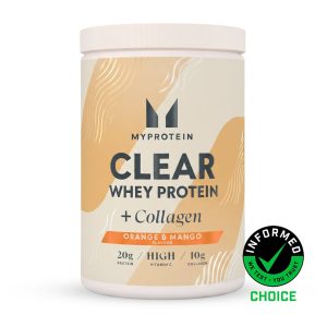 Clear Protein | Whey & Collagen - 500g - 20servings - Sinaasappel Mango