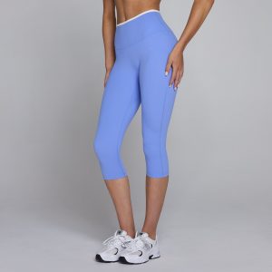 MP Dames Tempo Contrast Capri - Korenbloemblauw - XXL
