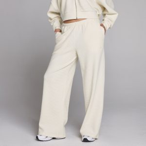 MP Dames Waffle Mid Rise Rechte Joggingbroek - Ivoor - S