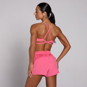 MP Women's Tempo Adjustable Strappy Back Sports Bra - Levendig Roze - XS