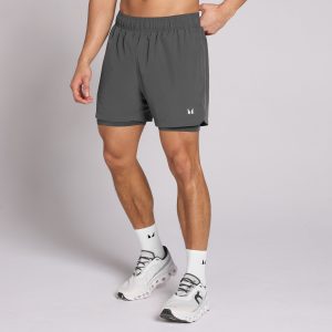 MP Men's 5 2-in-1 Training Shorts - Dark Grey - XS