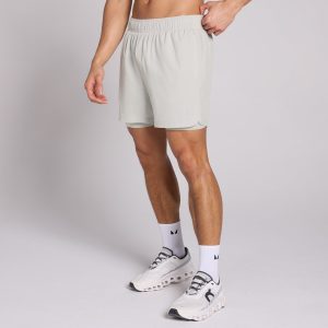 MP Heren 5 2-in-1 Trainingsshort - Chroom - XS