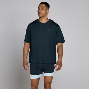 MyProtein MP Heren Hybrid Mesh T Shirt Faded Blue L