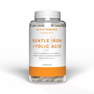 Gentle Iron Bisglycinate + Folic Acid - 30 Capsules, 30servings - Naturel