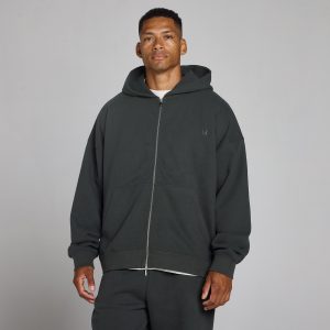MyProtein MP Heren Loopback 2 Wegs Rits Hoodie Gewassen Zwart XS