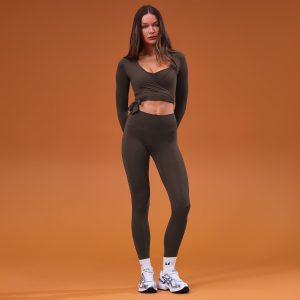 MP Women's Tempo Wrap Top - Cacao - XS