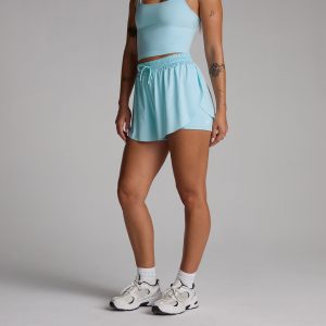 MP Dames Tempo 2-in-1 Wijdvallende Short - Hemelsblauw - XXL