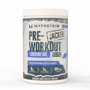 MyProtein Origin Jacked Pre Workout Blue Fizz