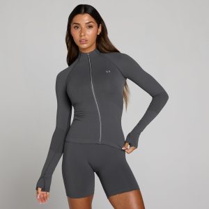 MP Women's Tempo Ultra Naadloze Full Zip Jas - Robuust Grijs - XS