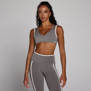 MP Dames Velocity Contrast Dubbele Laag Sport-bh - Asgrijs - XS