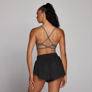 MyProtein MP Women's Tempo Adjustable Strappy Back Sports Bra Donkergrijs L