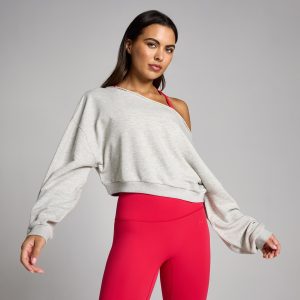 MyProtein MP Dames Off The Shoulder Sweatshirt Grijs gemêleerd