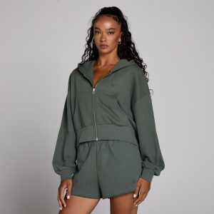 MP Women's Lifestyle Zip Through Hoodie - Wolkig Groen - XS