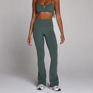 MyProtein MP Women's Tempo Flared Leggings Wolkig Groen L