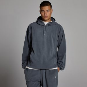 MP Heren Fleece 1/4 Rits Hoodie - Graniet - XS
