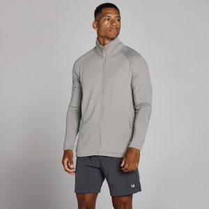 MP Heren Training Ultra Gridded Zip Through - Chalk Grey - XS