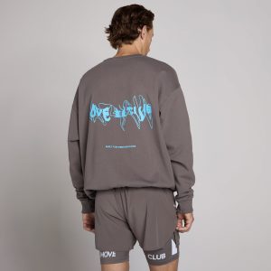 MyProtein MP Unisex Hybrid Grafisch Sweatshirt Asgrijs L