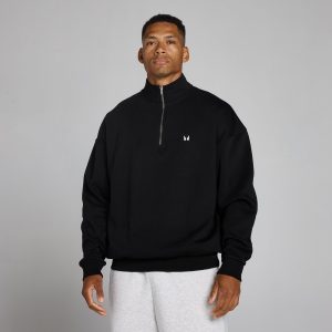 MP Men's Rest Day Oversized 1/4 Zip - Black - XS