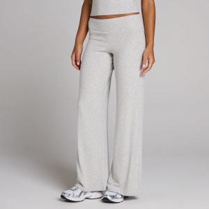 MP Dames Geribd Wijduitlopende Legging - Grijs Gemêleerd - XS
