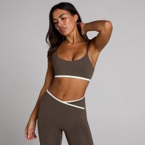 MP Dames Tempo Contrast Sport-Bh - Chocolade - XL