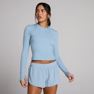 MP Women's Tempo Longsleeve Top Met Duimgaten - Denimblauw - L