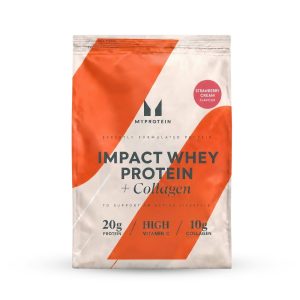 Impact Whey Protein - 3600g - 150servings - Strawberry Cream (+Collagen)