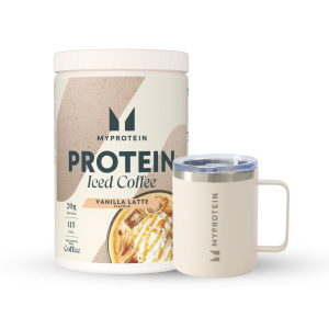 Proteïne IJskoffie Bundle - 20servings - Natural Cream Coffee Cup - Iced Vanilla Latte