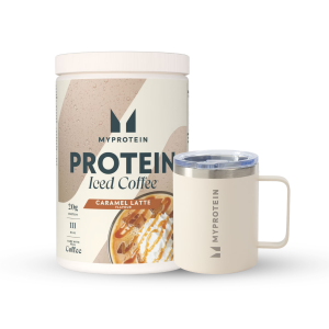 Proteïne IJskoffie Bundle - 20servings - Natural Cream Coffee Cup - Iced Caramel Latte